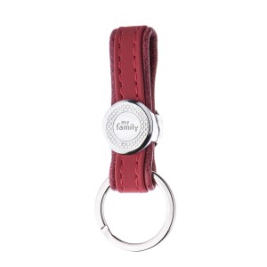 MyFamily Keyring skórzany brelok Bilbao czerwony