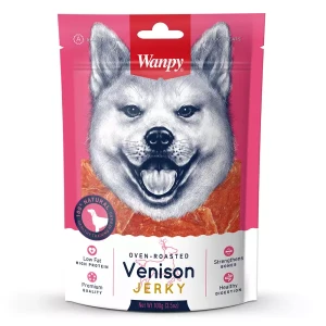 WANPY dla psa VENISON Jerky Paski z dziczyzny 100g