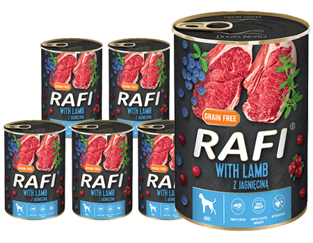 RAFI z jagnięciną puszka 24x400g
