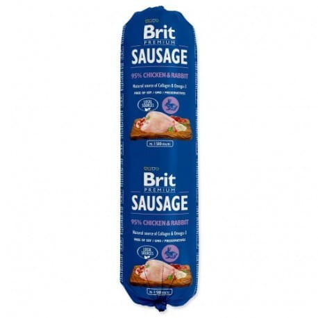 BRIT Premium Sausage Kurczak & Królik 800g