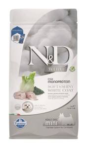 Farmina N&D Dog WHITE Sea Bass Spirulina & Fenel Adult Mini 2kg