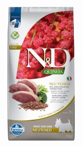 Farmina N&D Dog QUINOA Duck, Broccoli & Asparagus Neutered Adult Mini 7kg