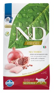 Farmina N&D Cat PRIME Neutered Chicken & Pomegranate Adult 1,5kg