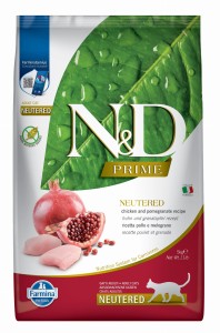 Farmina N&D Cat PRIME Neutered Chicken & Pomegranate Adult 5kg