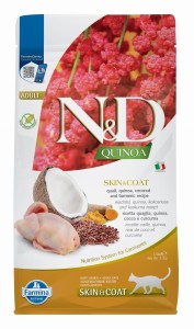Farmina N&D Cat QUINOA Skin & Coat Quail & Coconut Adult 1,5kg