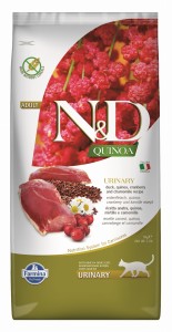 Farmina N&D Cat QUINOA Urinary Duck & Cranberry Adult 5kg