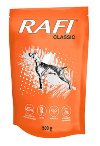 RAFI Classic bezzbożowa karma dla psa 500g