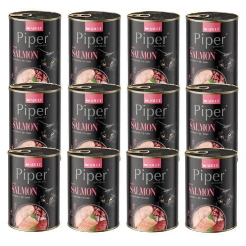 PIPER animals z Łososiem 12x400g dla Kota