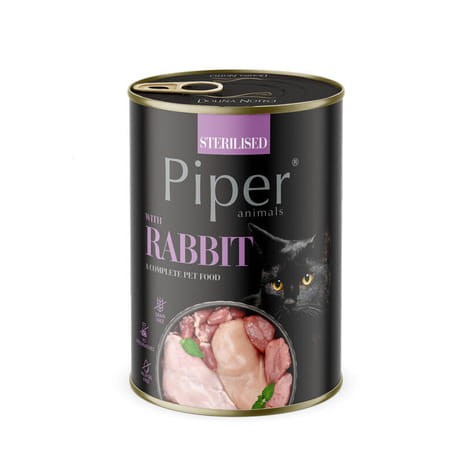 PIPER animals Sterilised z Królikiem 400g dla Kota