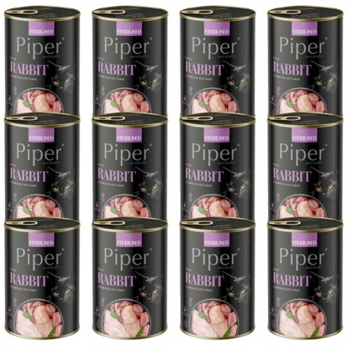 PIPER animals Sterilised z Królikiem 12x400g dla Kota