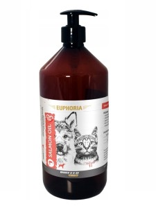 EUPHORIA Olej z łososia dla psa i kota 1000ml