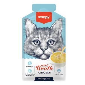 WANPY dla kota Meat Broth Chicken 50g Bulion z kurczaka