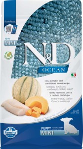 Farmina N&D Dog OCEAN Cod & Pumpkin, Cantaloupe Puppy Mini 2,5kg