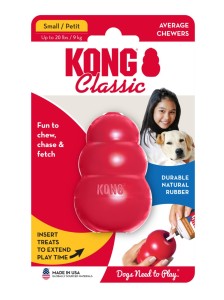 KONG CLASSIC zabawka S czerwona