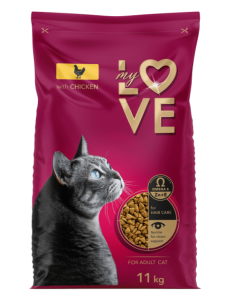 MY LOVE Sucha karma dla kotów 11kg Kurczak