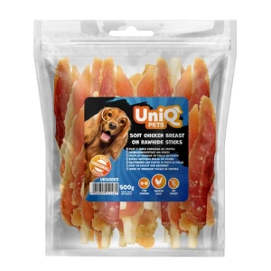 UNIQ PETS 500g miękki filet z piersi kurczaka na patyku