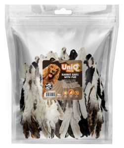 UNIQ PETS Uszy królicze z futrem 1kg