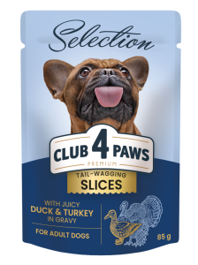 CLUB 4 PAWS Selection 12x85g Kaczka Indyk w Sosie Karma dla Psa