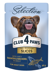 CLUB 4 PAWS Selection 12x85g Łosoś z Makrelą w Sosie Karma dla Psa