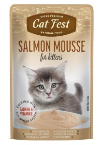 Cat Fest Saszetka dla kociąt Salmon Mousse 70g