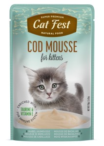 Cat Fest Saszetka dla kociąt Cod Mousse 70g
