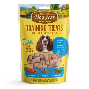 Dog Fest Przysmak Treningowy dla psów Quail & Chia seeds 90g