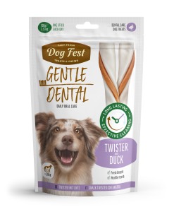 Dog Fest Przysmak dla psów Dental Twister with Duck 80g duże rasy