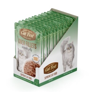 Cat Fest Saszetka dla kota Duck Fillets in jelly 12x70g
