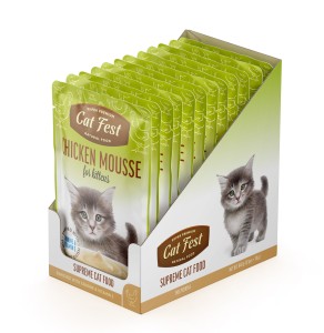Cat Fest Saszetka dla kociąt Chicken Mousse 12x70g