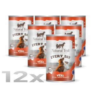 12 * NATURAL TRAIL EVERY DAY Dog 400g Cielęcina