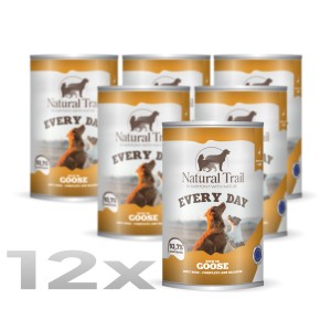 12 * NATURAL TRAIL EVERY DAY Dog 400g Gęś