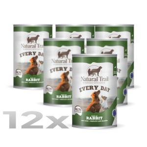12 * NATURAL TRAIL EVERY DAY Dog 400g Królik