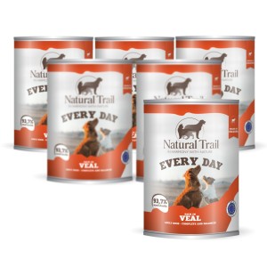 6 * NATURAL TRAIL EVERY DAY Dog 800g Cielęcina
