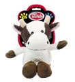 PET NOVA Zabawka dla Psa Pluszowa Krowa Piszcząca 32cm