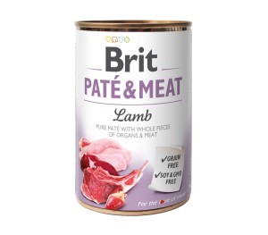 BRIT Pate & Meat Lamb Puszka 400g JAGNIĘCINA