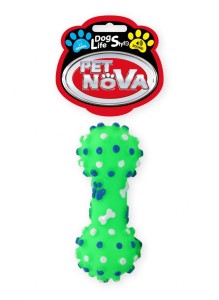 PET NOVA Zabawka dla Psa Hantel z Wypustkami 10,5cm