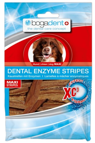 Bogadent DENTAL ENZYME STRIPES MAXI enzymatyczny przysmak dla psów dużych ras 100g