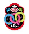 PET NOVA Zabawka dla Psa Trzy Kółka 18,5cm
