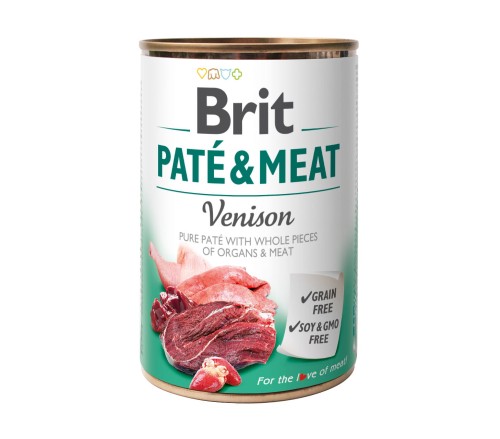 BRIT Pate & Meat Venison Puszka 800g DZICZYZNA