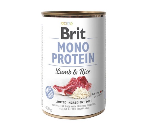 BRIT Mono Protein Lamb & Rice Puszka 400g JAGNIĘCINA RYŻ