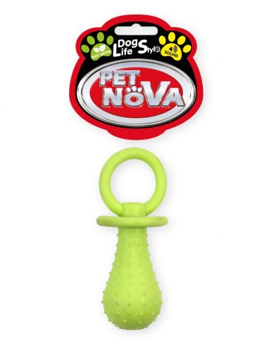 PET NOVA Zabawka dla Psa Smoczek z Dzwonkiem 14cm Żółty