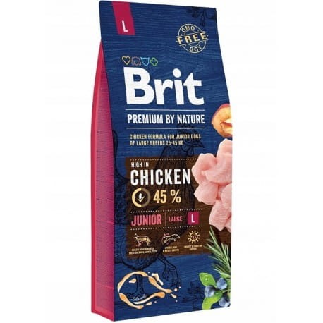 BRIT Premium by Nature Junior LARGE 15kg