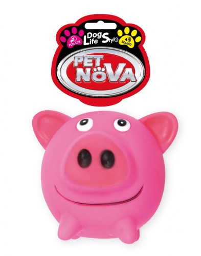 PET NOVA Zabawka dla Psa Świnka Kula 10cm