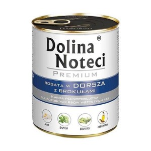 DOLINA NOTECI Premium Dorsz z Brokułami PUSZKA 800g