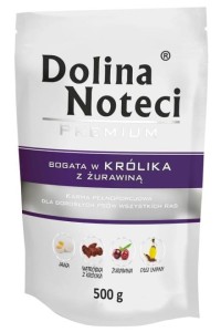 DOLINA NOTECI Premium Królik z Żurawiną SASZETKA 500g