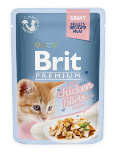 BRIT Premium dla kociąt kurczak w sosie 85g