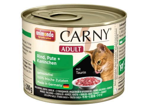 ANIMONDA Carny ADULT Wołowina Indyk Królik 200g
