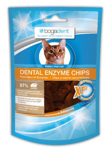 Bogadent DENTAL ENZYME CHIPS enzymatyczny przysmak z kurczakiem dla kotów 50g