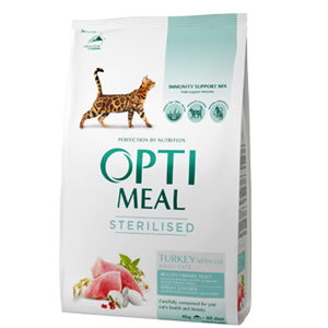OPTIMEAL z Indykiem i Owsem STERILIZED 10kg