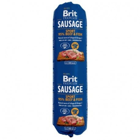 BRIT Premium Sausage Wołowina & Ryba SPORT FORMULA 800g